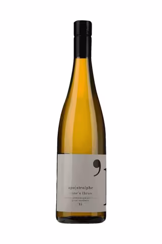 Bottle of Apostrophe Stone's Throw White Blend 2023